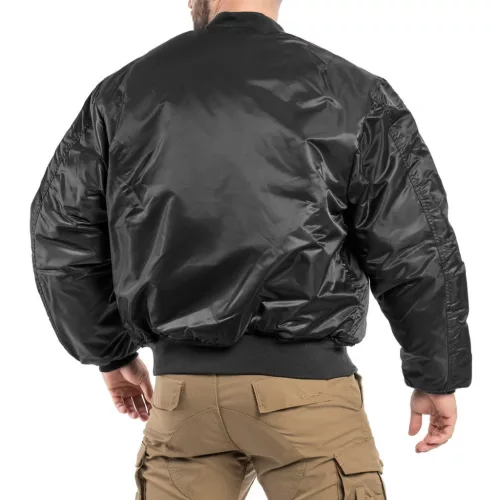 Mil-Tec MA-1 bomber bunda, čierna XS