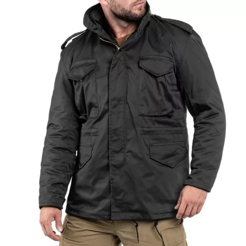 Mil-Tec M65 kabát, fekete 2XL