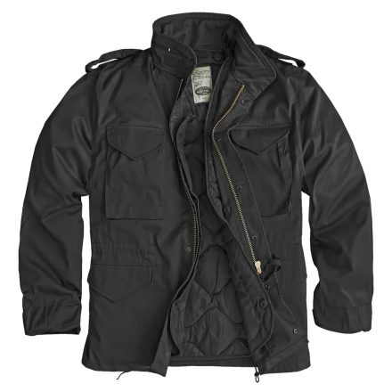 Mil-Tec M65 kabát, čierna