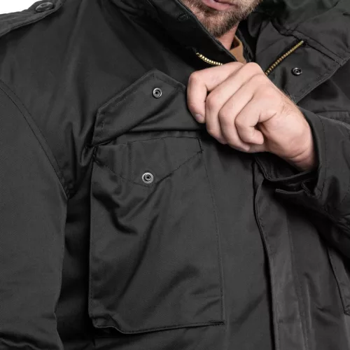 Mil-Tec M65 Jacke, Schwarz 3XL