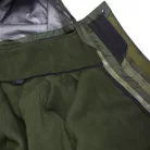 Kabát vode a vetru odolný s teplou vynímateľnou fleece vložkou (použitý), zelená Regular S