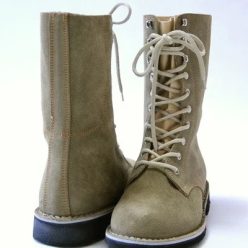 Italian Velour Boots, beige