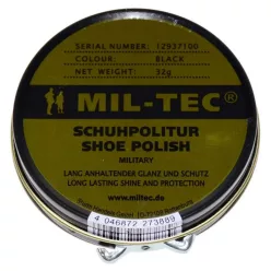 Cremă pentru lustruit pantofi Mil-Tec, negru 32g