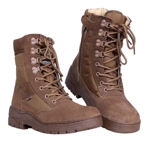 Fostex tactical boots with zipper, coyote