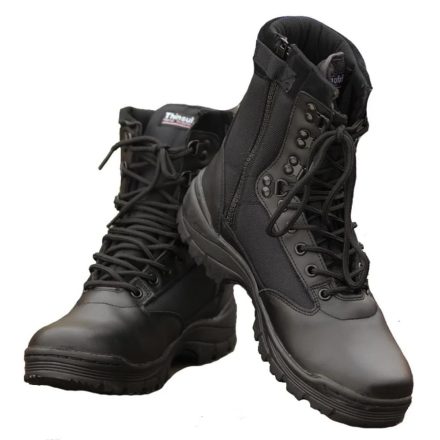 Mil-Tec tactical boots with zipper, black