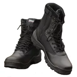 Mil-Tec Bocanci militari tactici cu fermoar, negru 48