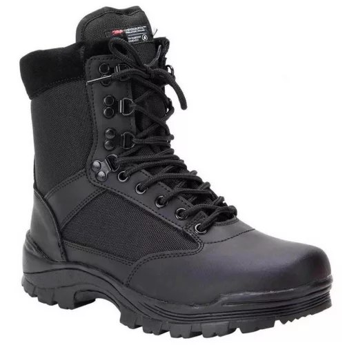 Mil-Tec tactical boots with zipper, black 48