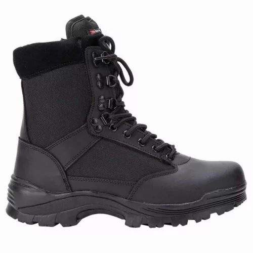 Mil-Tec tactical boots with zipper, black 48
