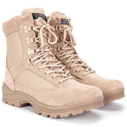 Mil-Tec tactical boots with zipper, khaki