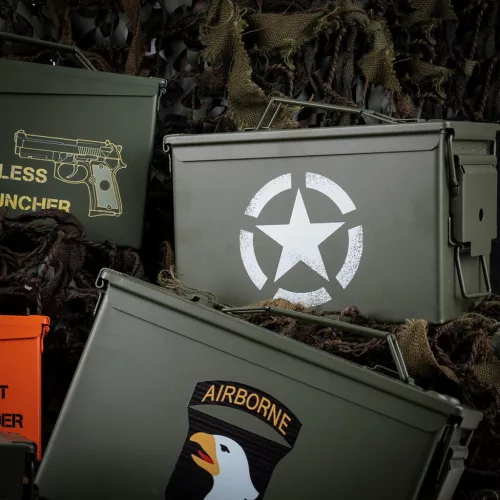 Fém lőszeres doboz cal.50 - Army