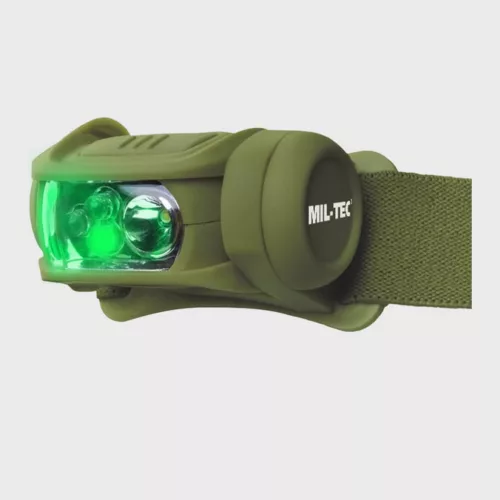 Mil-Tec 4-színű fejlámpa, zöld