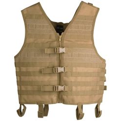 Mil-Tec MOLLE taktické vesta, coyote
