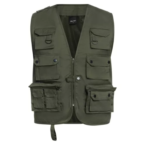 Mil-Tec Safari mellény, zöld S