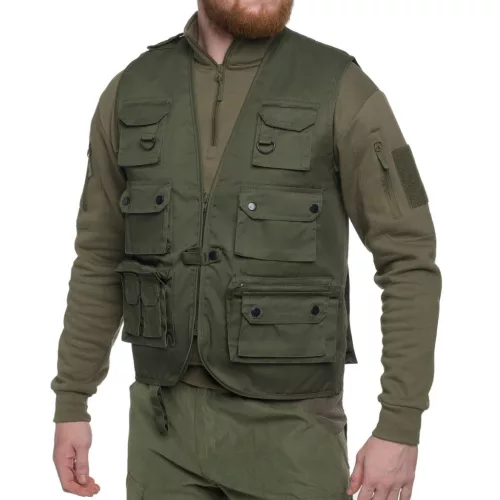 Mil-Tec Safari mellény, zöld