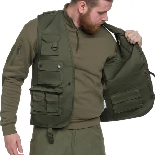 Mil-Tec Safari mellény, zöld