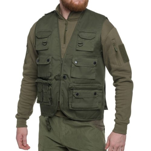 Mil-Tec Safari Weste, Grün XL