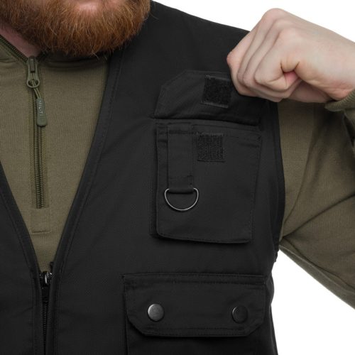 Mil-Tec vesta Safari, negru 4XL
