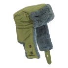 Hungarian Army winter cap with fake fur (used)