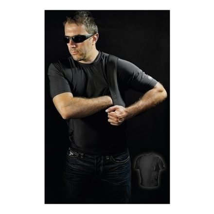 Vega Holster Unterhemd mit Pistolehalter, Schwarz