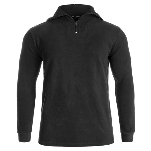 Mil-Tec set lenjerie de corp termică din fleece, negru S