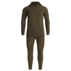 Mil-Tec set lenjerie de corp termică din fleece, maro