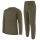 Mil-Tec set lenjerie de corp din fleece, maro