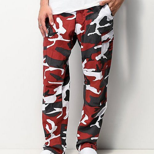 M-Tramp BDU pantaloni, rosu-camo XXS