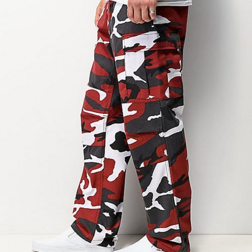 M-Tramp BDU pantaloni, rosu-camo XXS