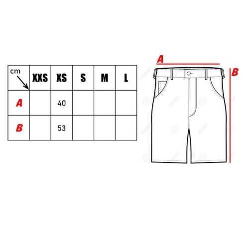 BDU pantaloni scurti, bej XS