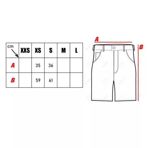 Moleskin short, béžový