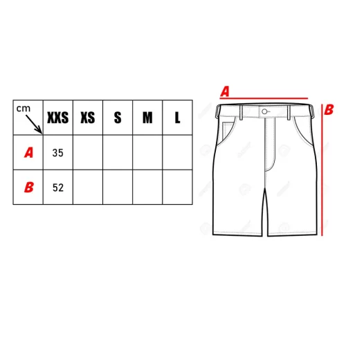 Moleskin short, béžový