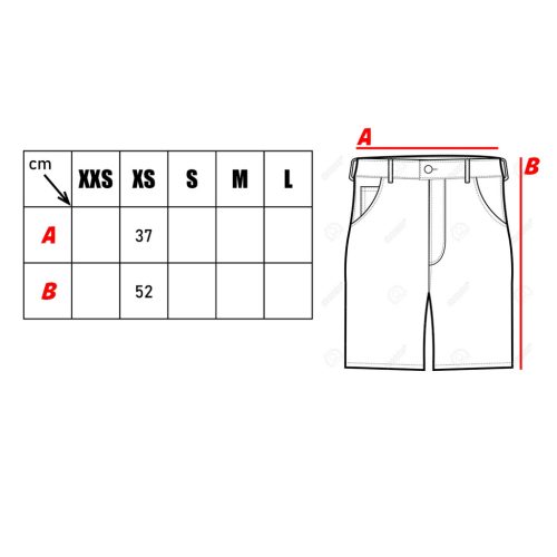 Moleskin Short, Grau