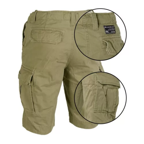 Mil-Tec PW Vintage Short, Oliv S