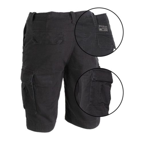 Mil-Tec PW Vintage short, fekete 2XL