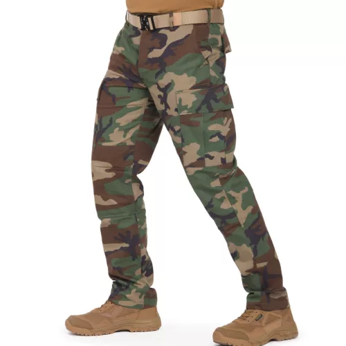 Mil-Tec Slim Fit ripstop BDU Feldhose, Woodland S