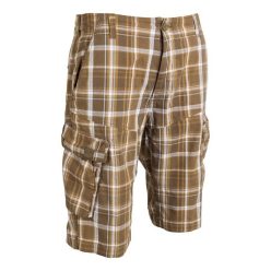 M-Tramp kockás pantaloni scurti, maro