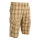 M-Tramp károvaná short, béžový S
