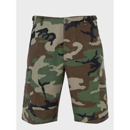 Mil-Tec rip-stop pantaloni scurti, woodland 3XL