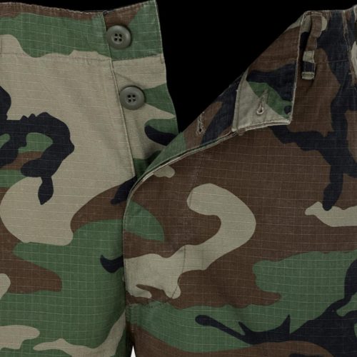Mil-Tec rip-stop pantaloni scurti, woodland M