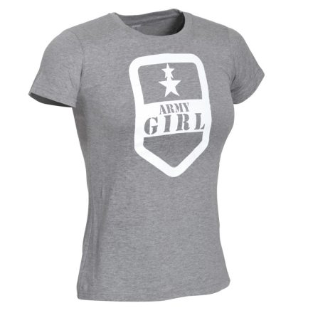 Army Girl T-Shirt, grey