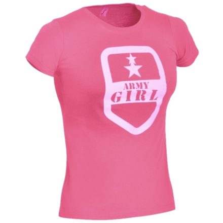 Army Girl T-Shirt, azalea