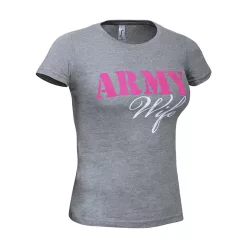 Army Wife tricou, gri