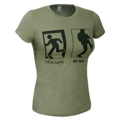 Your man, my man T-Shirt, Khaki