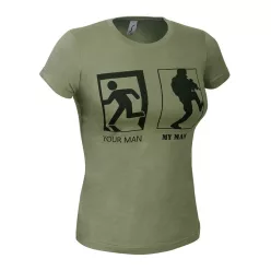 Your man, my man tricou, kaki