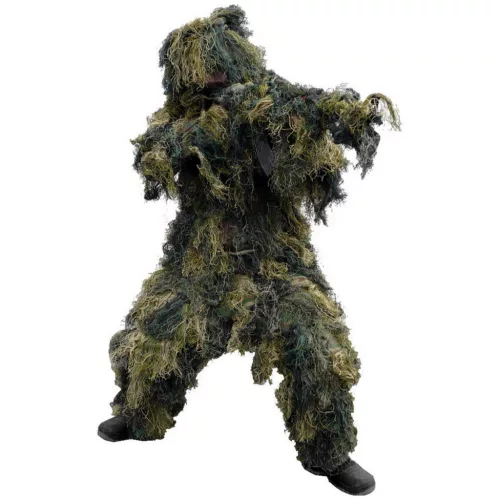 Mil-Tec anti fire komplet maskovaci Ghillie, woodland M-L