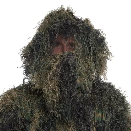 Mil-Tec anti fire komplet maskovaci Ghillie, woodland M-L