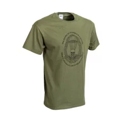 Ejtőernyős póló (német), military-zöld