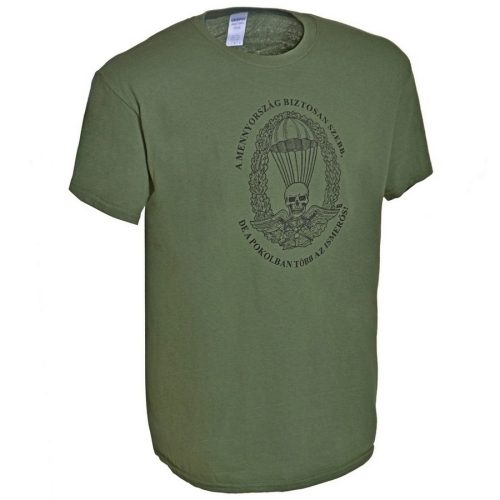 Paratrooper tricou (HUN), militar-verde