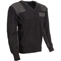 M-Tramp V-Hals Pullover, Schwarz