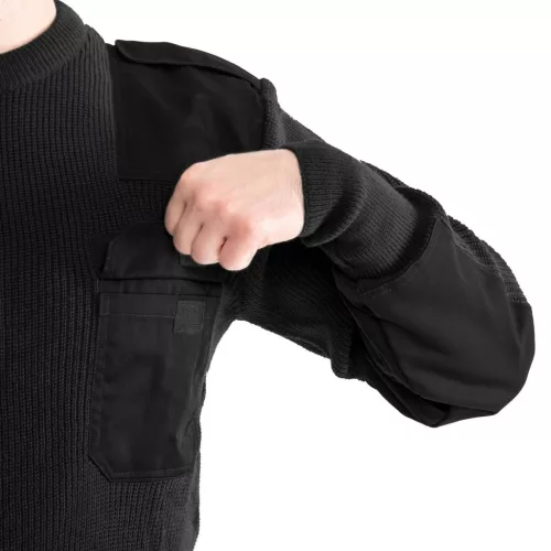 Mil-Tec Pullover, Schwarz 60 (4XL)